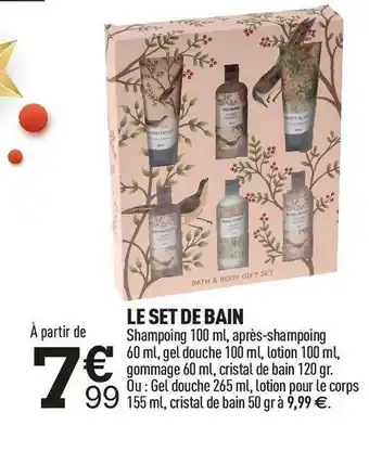 Centrakor Le set de bain offre