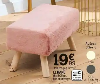 Centrakor Le banc offre