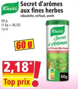 Norma Knorr Secret d'Arômes aux fines herbes ciboulette, cerfeuil, aneth offre