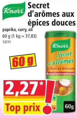 Norma Knorr Secret d'arômes aux épices douces paprika, curry, ail offre