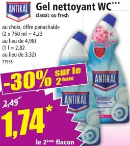 Norma ANTIKAL Gel nettoyant WC offre