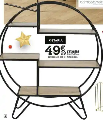 Centrakor Ostaria l’étagère offre