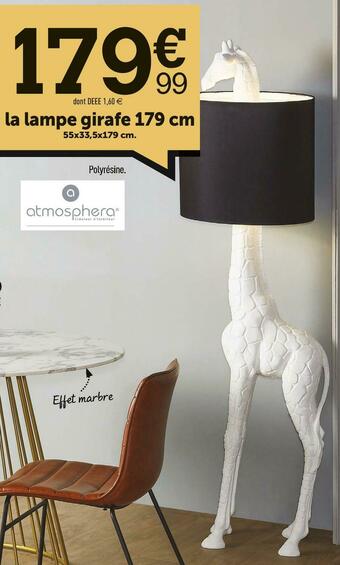 Centrakor La lampe girafe 179 cm offre