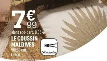 Centrakor Le coussin maldives offre