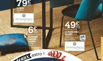 La chaise kara velours