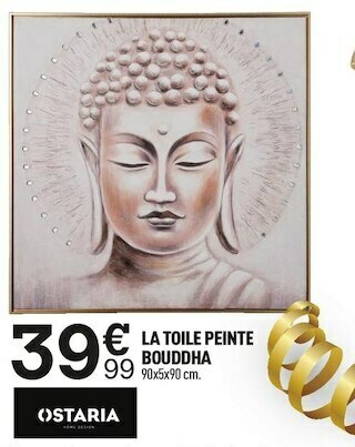 Centrakor Ostaria la toile peinte bouddha offre