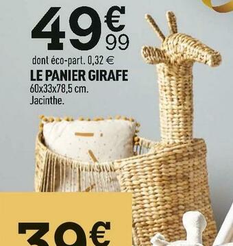 Centrakor Le panier girafe offre