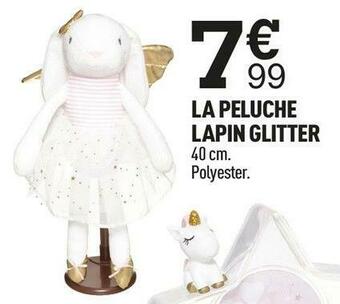 Centrakor La peluche lapin glitter offre