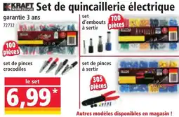 Norma KRAFT Set de quincaillerie électrique offre