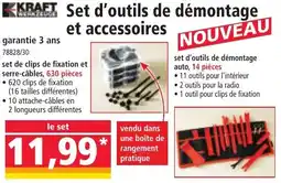 Norma KRAFT Set d'outils de démontage et accessoires offre