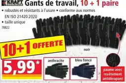 Norma KRAFT Gants de travail offre