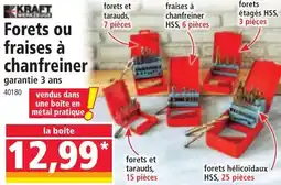 Norma KRAFT Forets ou fraises à chanfreiner offre