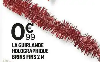 Centrakor La guirlande holographique brins fins 2 m offre