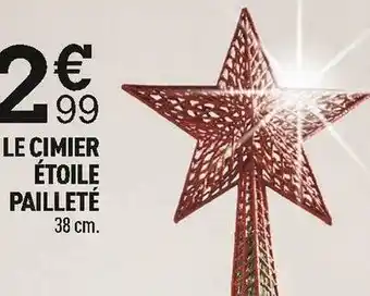 Centrakor Le cimier étoile pailleté offre