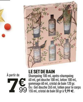 Centrakor Le set de bain offre