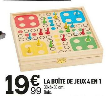 Centrakor La boîte de jeux 4 en 1 offre