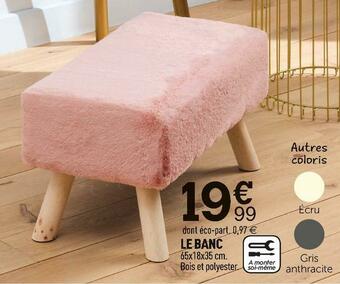 Centrakor Le banc offre
