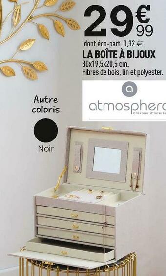 Centrakor Atmosphera la boîte à bijoux offre