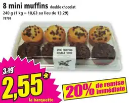 Norma 8 mini muffins double chocolat offre