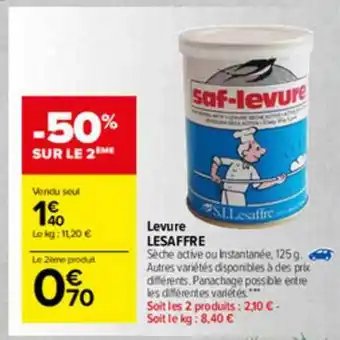 Carrefour Market Levure Lesaffre offre