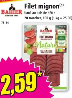 Norma BAHIER Filet mignon offre