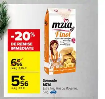 Semoule Mzia