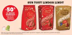 Super U Sur tout lindor lindt offre