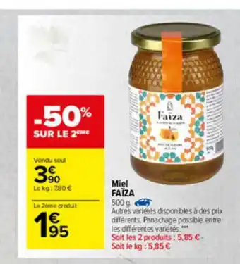 Carrefour Market Miel Faïza offre