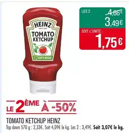 Match Heinz Tomato ketchup offre