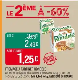 Match PRÉSIDENT Fromage à tartiner rondelé offre