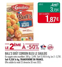 Match LE GAULOIS Ball’s goût cordon bleu offre