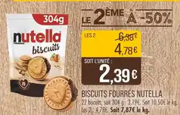 Match Nutella Biscuits fourrés offre