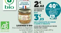 Super U Legumes u bio offre