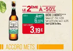 Match 3 Monts Bière offre
