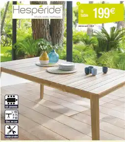 Carrefour HESPÉRIDE Table Tiwi offre