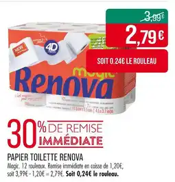 Match RENOVA Papier toilette offre