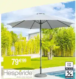 Carrefour HESPÉRIDE Parasol droit sisko offre