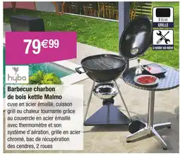 Carrefour HYBA Barbecue charbon de bois kettle malmo offre