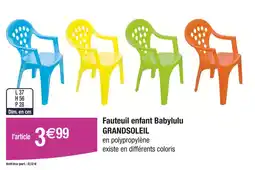 Carrefour GRANDSOLEIL Fauteuil enfant Babylulu offre