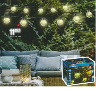 Carrefour GRUNDIG Guirlande lumineuse solaire 20 boules offre