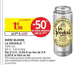 Intermarché La Goudale Bière blonde offre