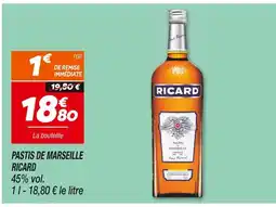 Netto RICARD Pastis de marseille offre