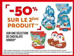 Netto Kinder -50% sur le 2ème produit sur une sélection de chocolats Kinder offre