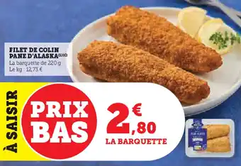 Super U Filet de colin pane d'alaska offre