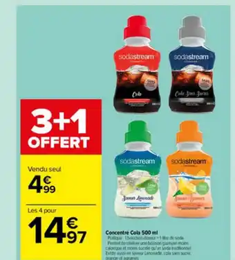 Carrefour Market Concentré Cola 500 Ml offre
