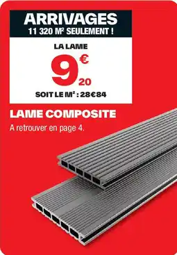 Brico Dépôt Lame composite offre