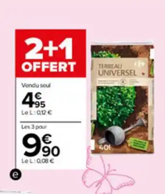 Carrefour Market Terreau Universel offre