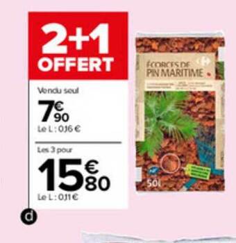 Carrefour Market écorces De Pin Maritime offre