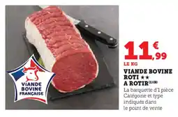 U Express Viande bovine roti a rotir offre