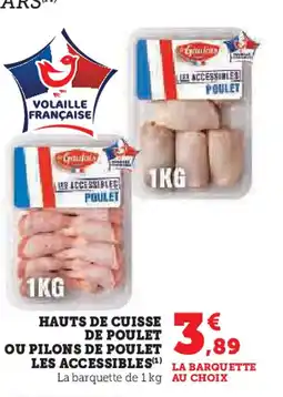 U Express Hauts de cuisse de poulet ou pilons de poulet offre